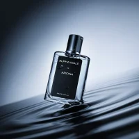 Perfume bottle packaging displaying 