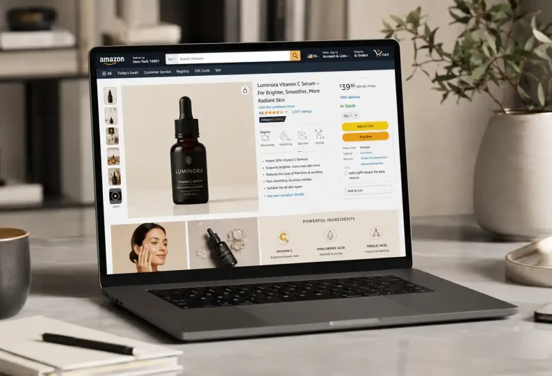 Amazon product listing for 
